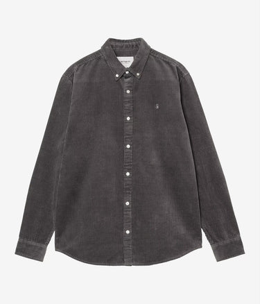 CARHARTT WIP MADISON CORD SHIRT I029958 GRAPHITE