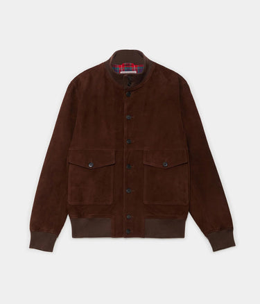 BARACUTA SUEDE BLOUSON BRCPS1176 DARK OLIVE