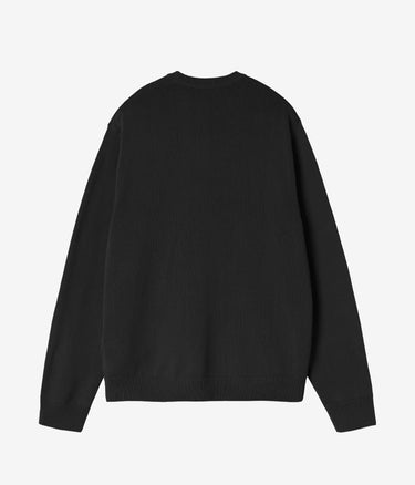 CARHARTT WIP KORI SWEATER BLACK GARMENT DYED