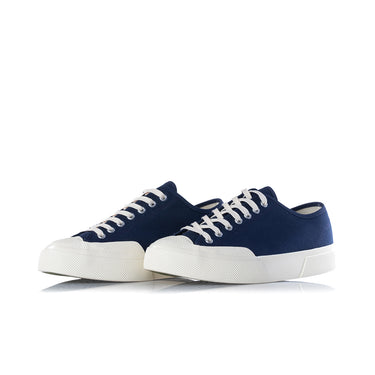 SUPERGA ARTIFACT 2432 WORKS LOW CUT COTTON CANVAS NAVY OFF WHITE