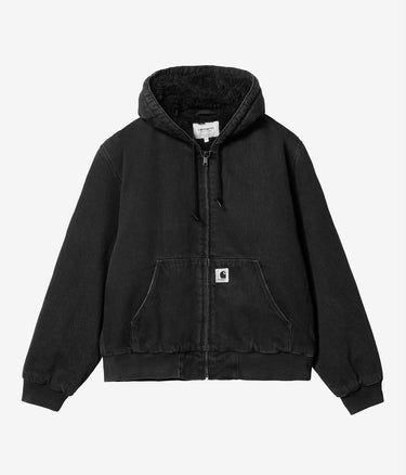 CARHARTT WIP WOMENS OG ACTIVE JACKET I032240 BLACK STONE WASHED