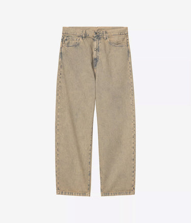 CARHARTT WIP LANDON PANT I035820 BLUE LEATHER GARMENT DYED - Shoelosophy