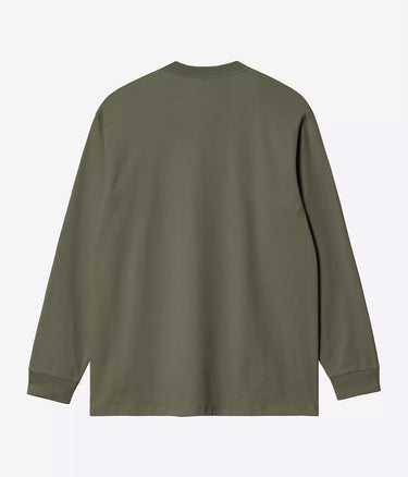 CARHARTT WIP CHASE T-SHIRT À MANCHES LONGUES I026392 VERT FEUILLE - Shoelosophy