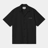 CARHARTT WIP DELRAY SHIRT KURZARM I031465 SCHWARZ WACHS - Shoelosophy