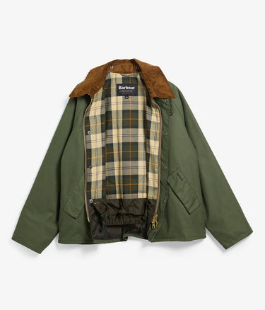 BARBOUR HERITAGE OVERSIZED TRANSPORT JACKET MWX1678GN32 LIGHT MOSS WAXED