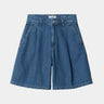 CARHARTT WIP WOMENS ALTA SHORT I033345 BLUE STONE WASHED - Shoelosophy