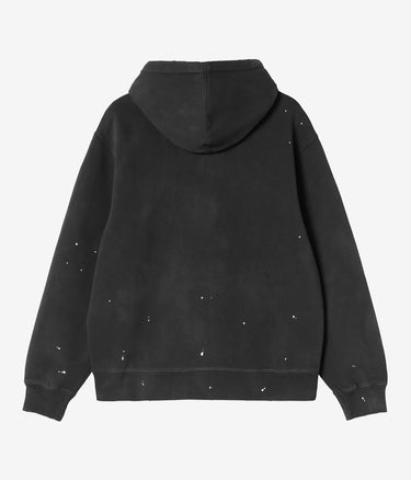 CARHARTT WIP HOODED PAINTER JACKET I036913 BLACK DESTROY WASH SPLATTER